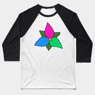 Polysexual pride flower Baseball T-Shirt